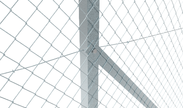 Chain Link Angle Post- 4' / 5' / 6' / 7' /  8' / 9' / 10'